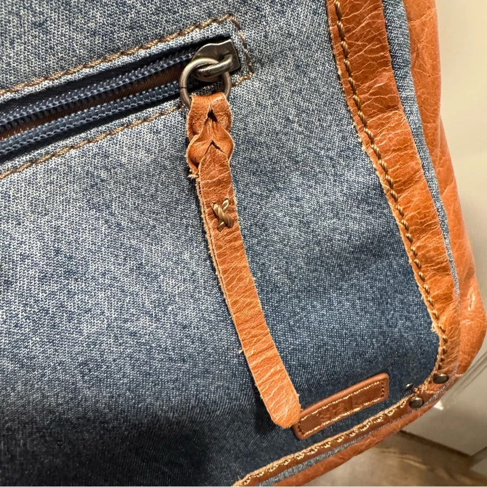 The Sak Ventura‎ Convertible Backpack Leather and Embroidered Boho Festival